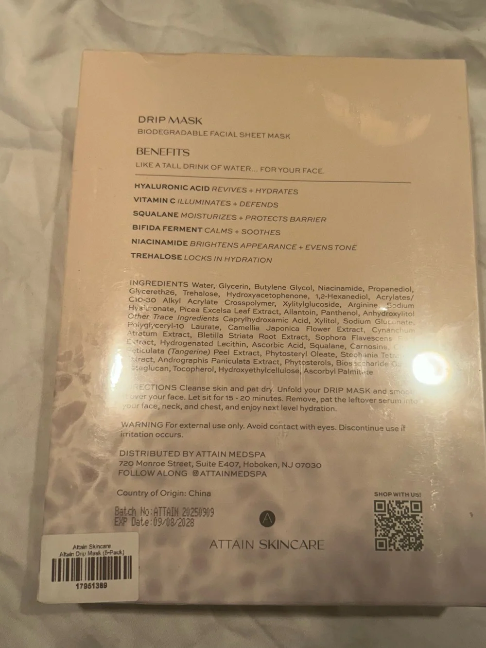 Attain skincare new box